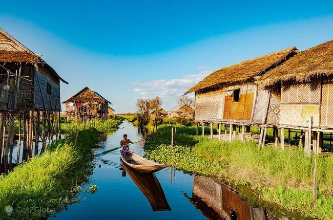 Lago Inle - vida flotante en Birmania