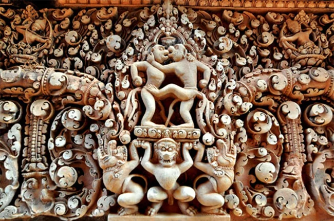 Esculturas en el templo - Banteay Srei