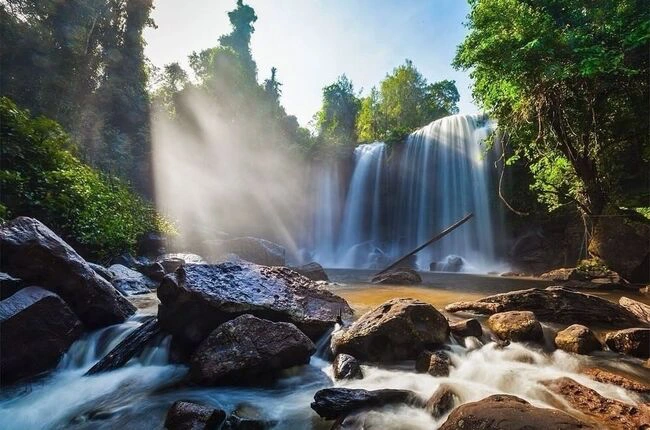 Cascada en Phnom Kulen