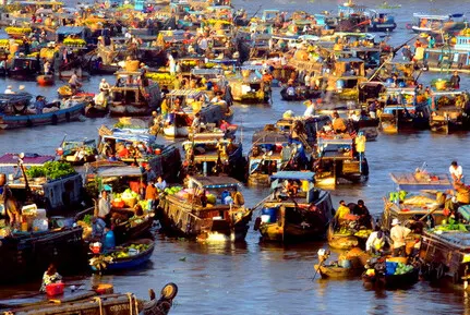 Mekong - mercado flotante