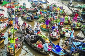 Pueblo flotante de Cai Rang