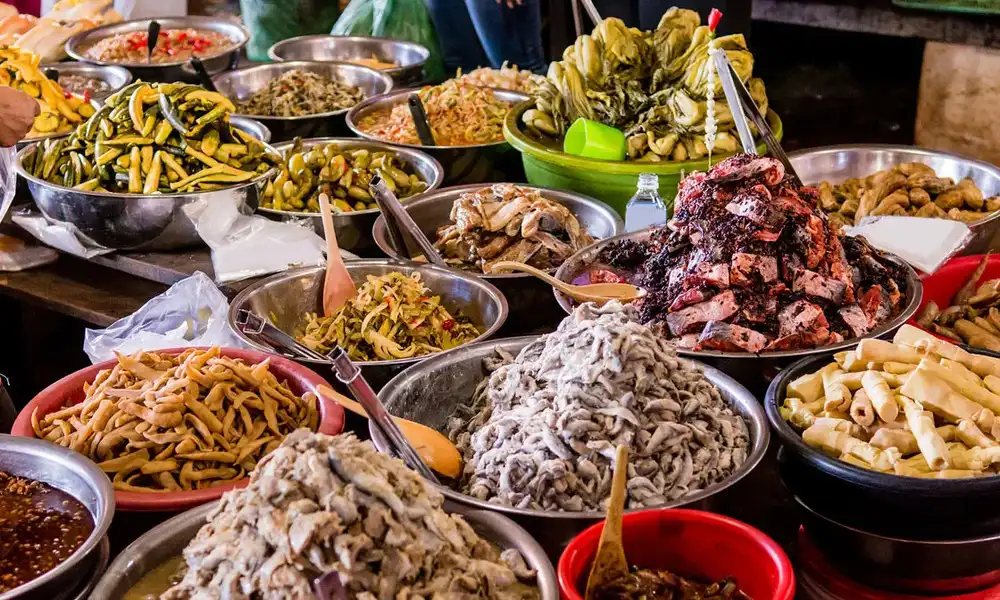 La diversidad de comida