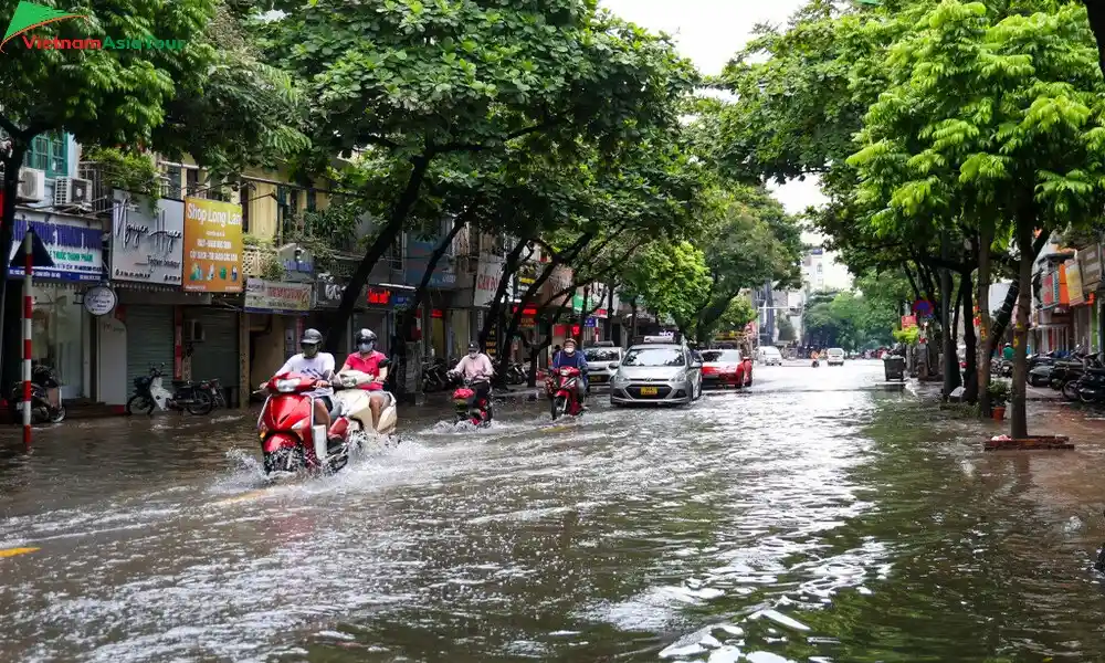 Vietnam en estacion lluvia