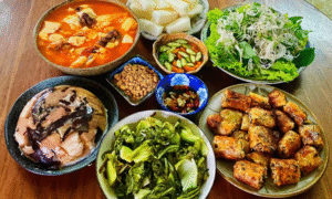 Una comida normal en cada casa vietnamita