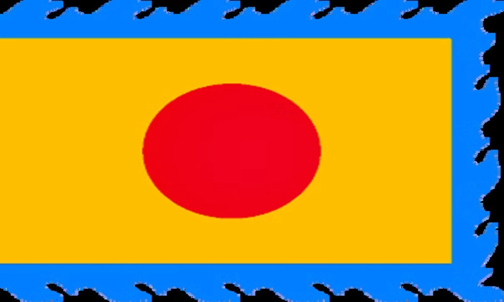 Bandera de Vietnam hacía rey Gia Long - Long Tinh Ky