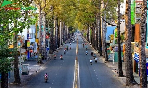 Calle en la ciudad de Ho Chi Minh