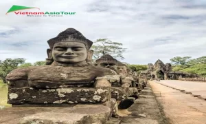 Descubriendo la belleza eterna de las antiguas maravillas de Angkor Thom.