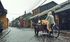 Estación lluviosa en Hoian
