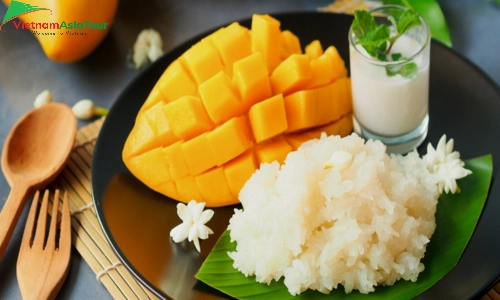 Khao Niao Mamuang (Arroz pegajoso con mango)