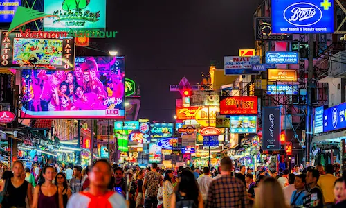 Khaosan Road en noche