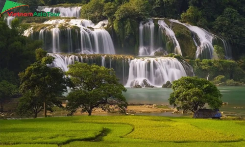 Las cascadas en Mu Cang Chai