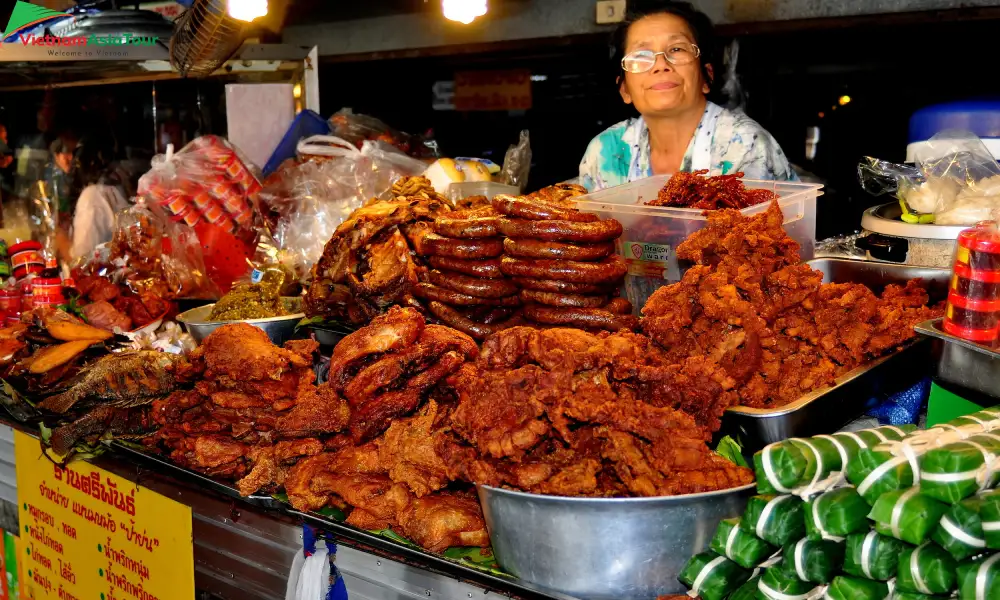 Las comidas en el mercado nocturno