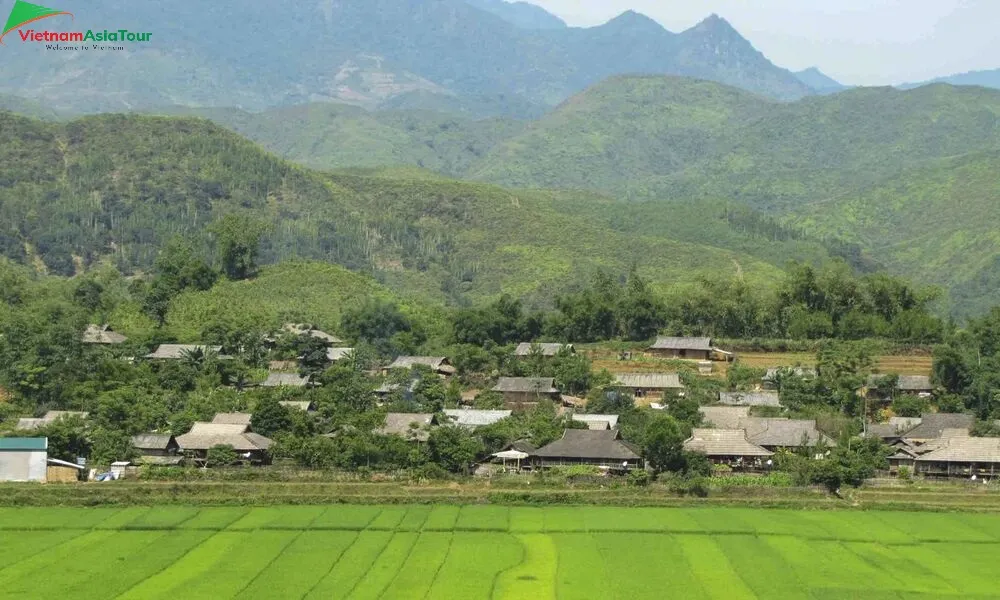 Los pueblos locales en Mu Cang Chai