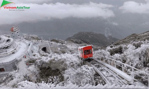 Tren de montaña al pico Fansipan