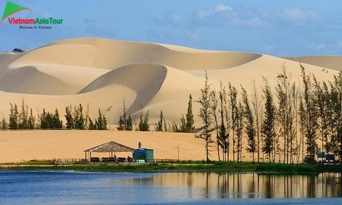 Dunas de arena blanca