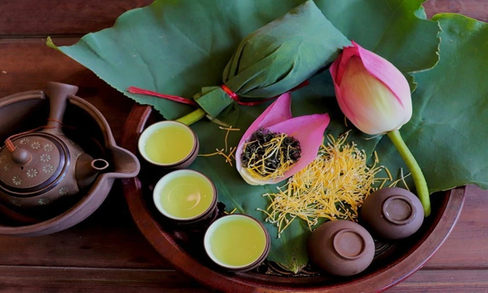 Té con aroma de loto