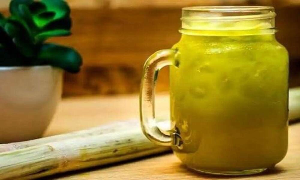 Zumo de caña de azúcar - Bebida fresca