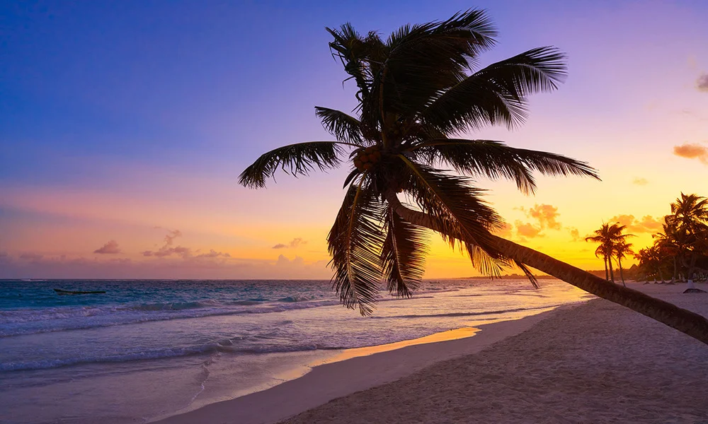 Atardecer en la bahía Maya-