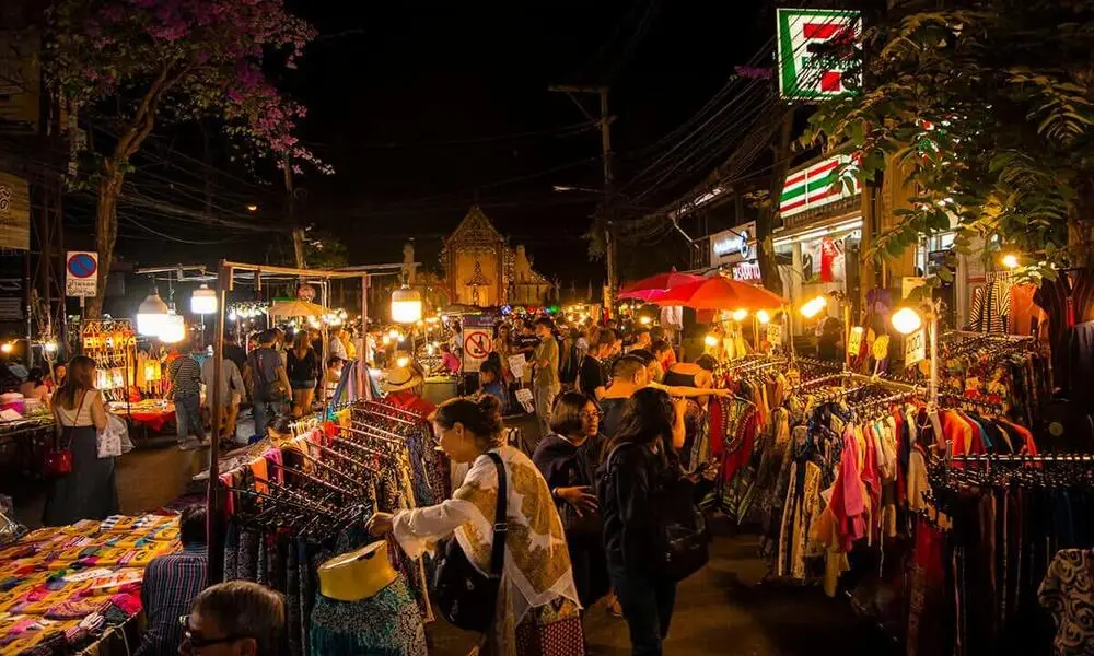 Bazar nocturno Chiang Rai-