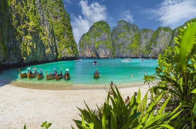 Explora la tranquila bahía de Maya Bay