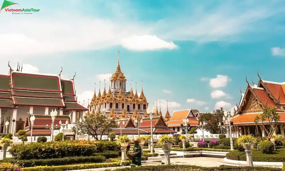 El cielo azul en Bangkok