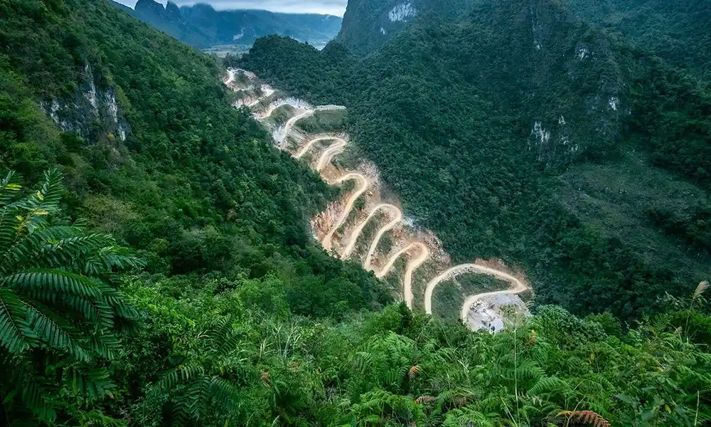 Paso de Khau Pha - paso más peligroso en Cao Bang