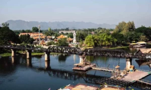 Una vista de Kanchanaburi