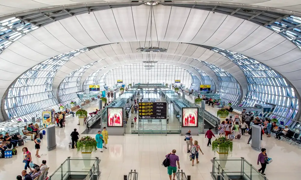 Cambio en aeropuerto de Tailandia