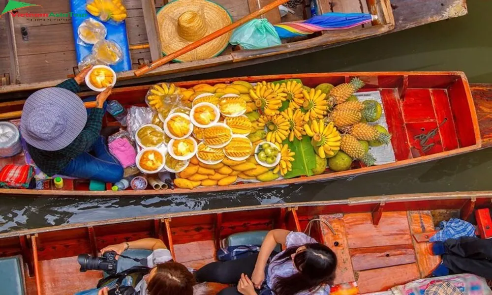 Comida deliciosa en el mercado