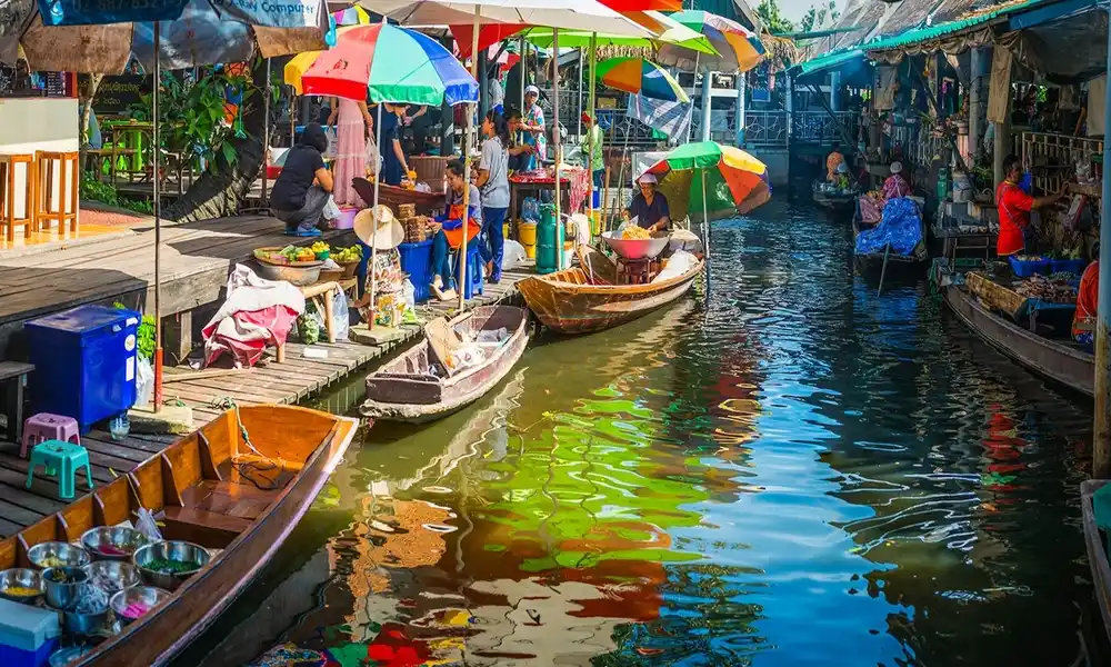 Mercado flotante Bang Nam Pheung