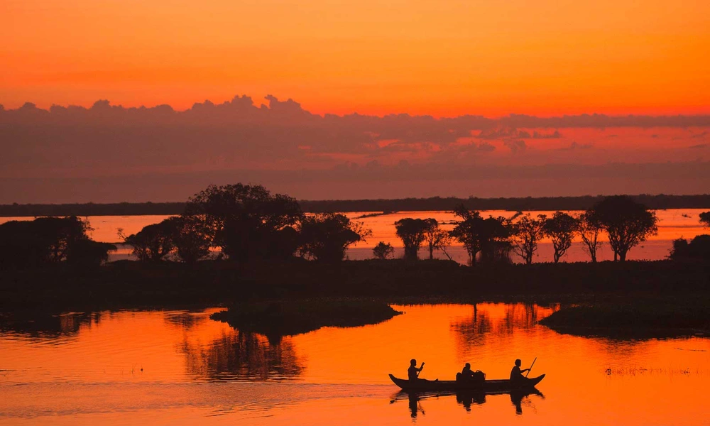 Atardecer en el lago