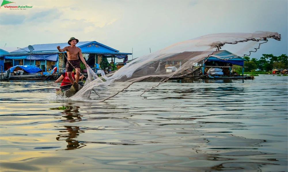 Pesca en Tonle Sap