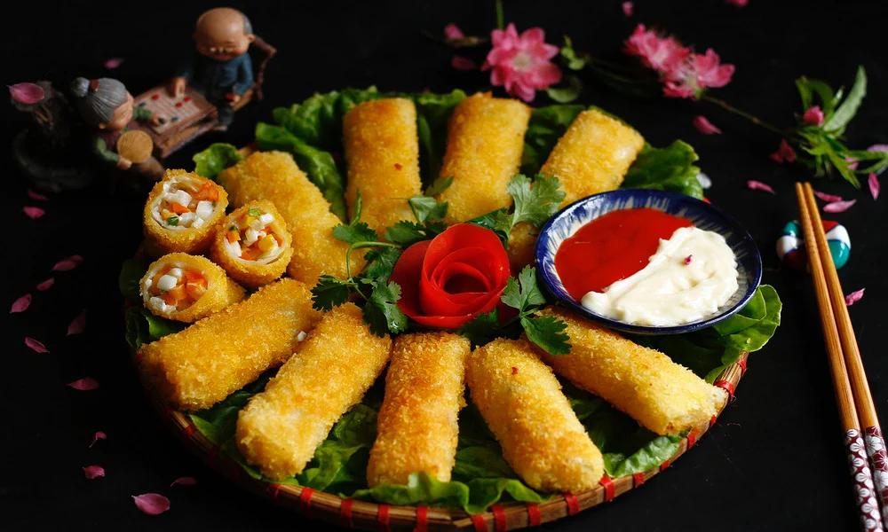 Rollitos de mariscos