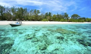 Aguas cristalinas en Gili Trawangan