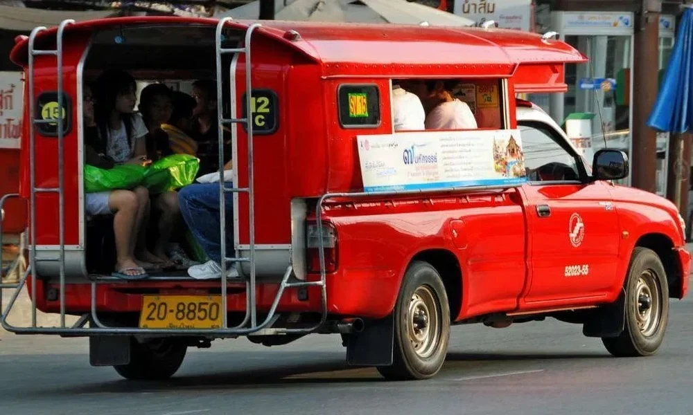 El songthaew a Doi Inthanon