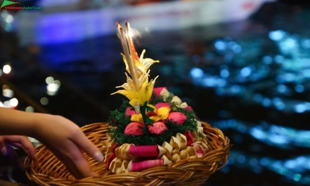 Flor en festival Loy Krathong