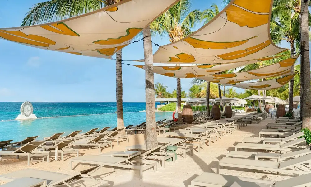 Club de playa con cabeza de papa