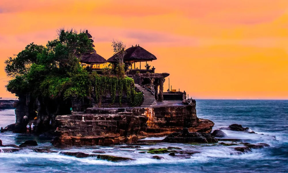 Impresionante escena del atardecer