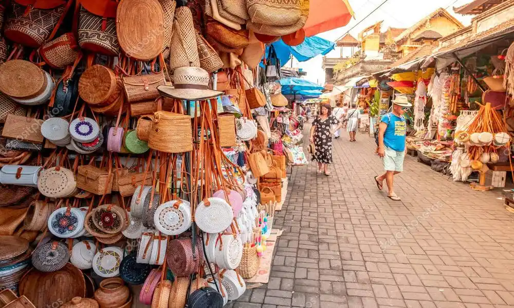 Mercados de recuerdos en Ubud