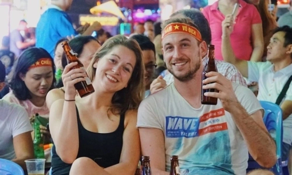 Manera de beber cervezas