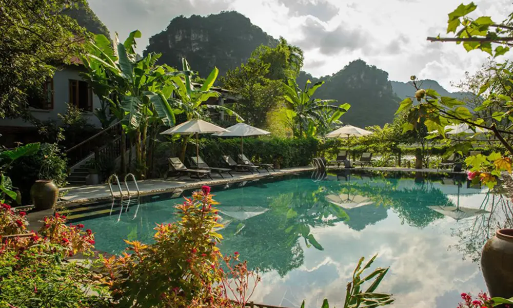 Piscina en Garden Resort - Tam Coc