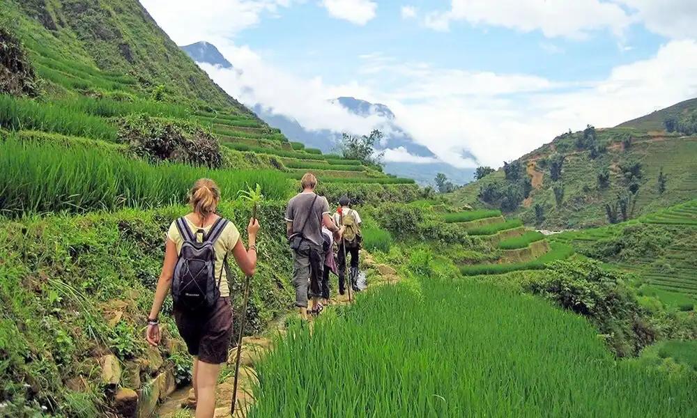 Trekking entre las terrazas de arroz