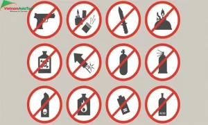 Objetos prohibidos en el avión