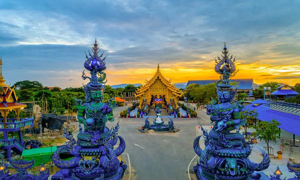 Colores que inspiran en el Templo Azul