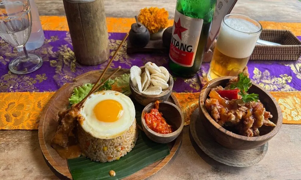 Comida en Sun Sun Warung