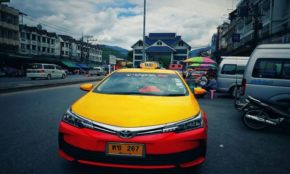 Ir en taxi