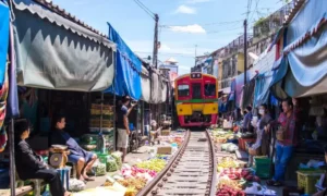 Maeklong Railway Market