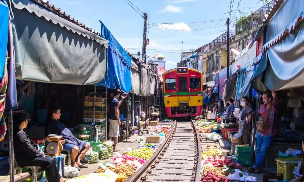 Maeklong Railway Market